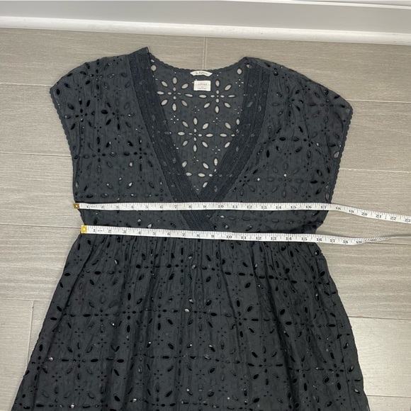 ARITZIA Wilfred La Boheme Misha Dress Babydoll Eyelet Swim Coverup Black XS - Picture 11 of 12